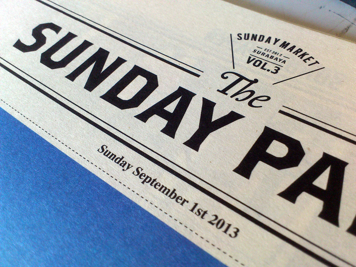 sunday market 2013 nyc newspaper MARKETING  COLLATERAL