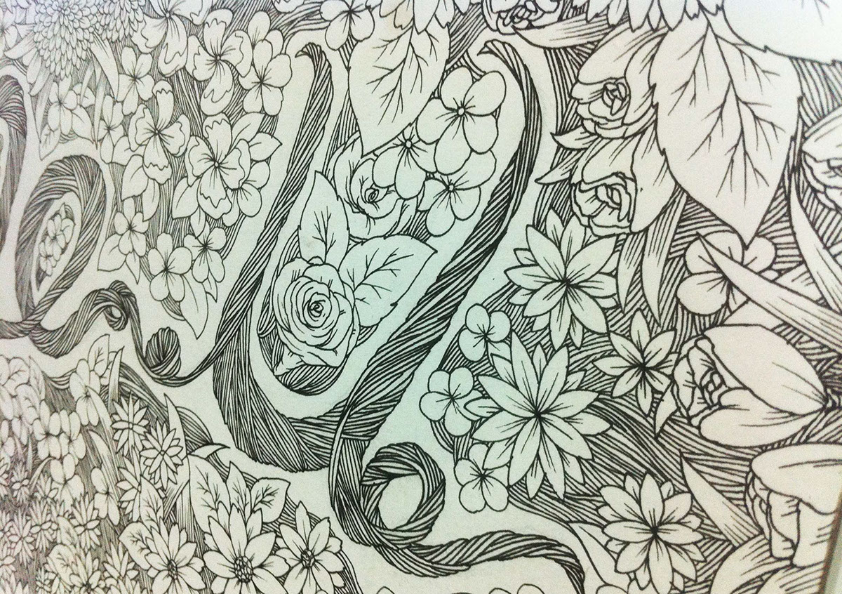 flower me.u floral me and u doodle flower doodle wording