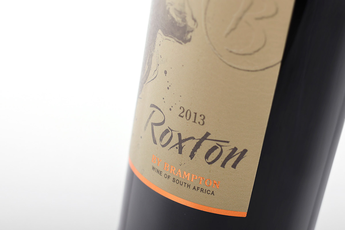 roxton wine label Brampton wines bull Just design