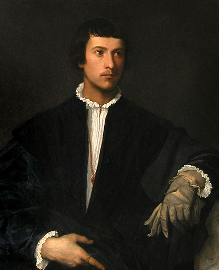 oilpainting reproduction Titian manwithglove