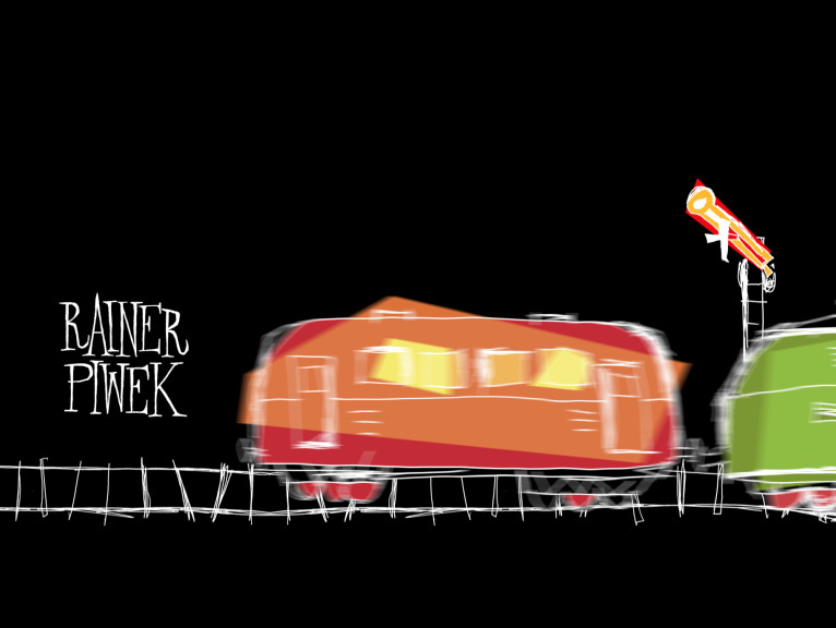 Himmelfahrt one way ticket Opening Title title design