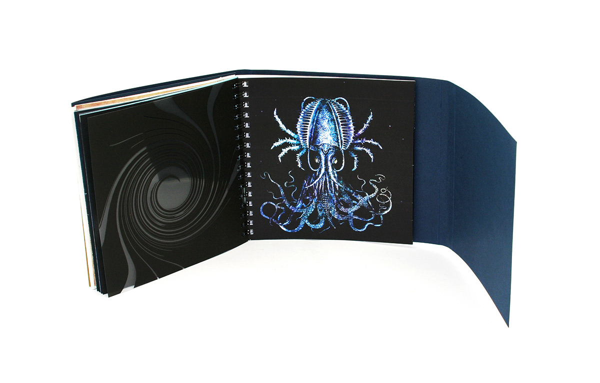 abyssopelagic Ocean sea creatures Booklet book book design publication print finishing binding