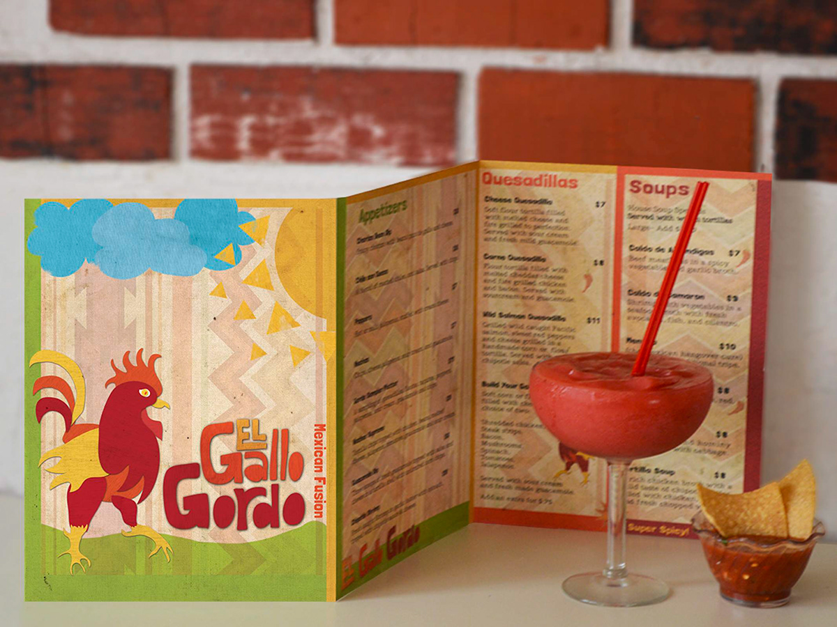 Mexican Rooster menu