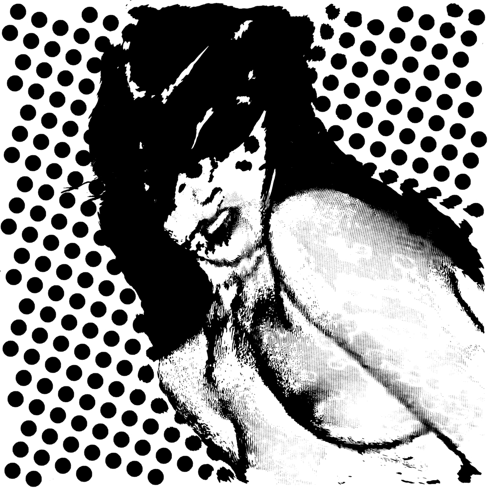 nude black White body woman brice postma uzel photoshop scrawl