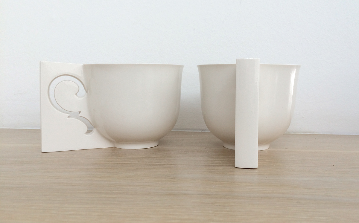 porcelain cup ceramic concept handle design tableware