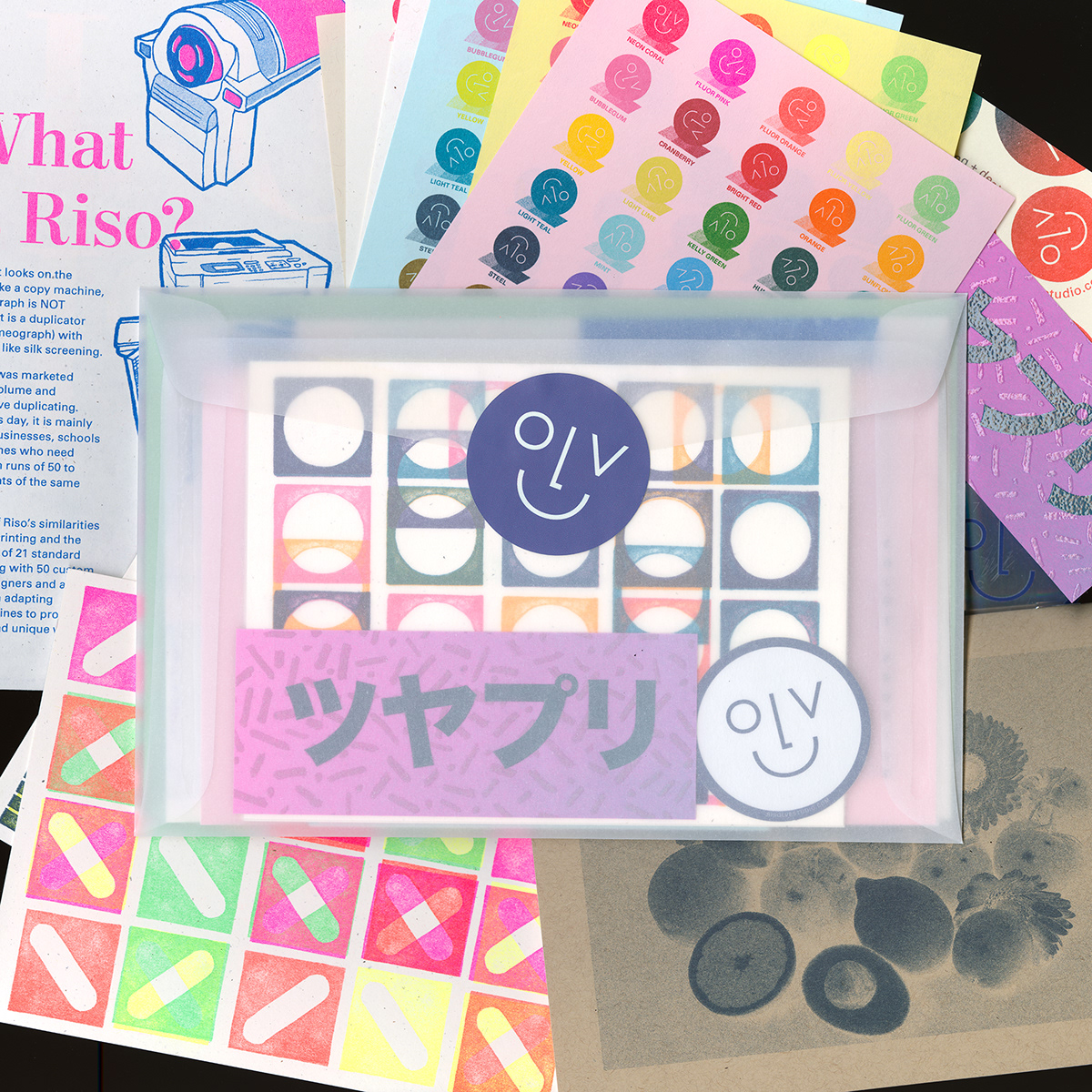 risograph Riso print design Riso Print sample print sample graphic design  color ink