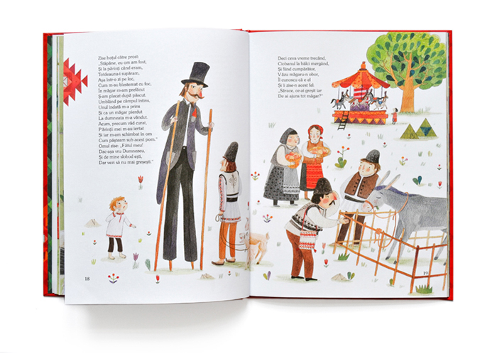 Fables folk art folk romanian children's book