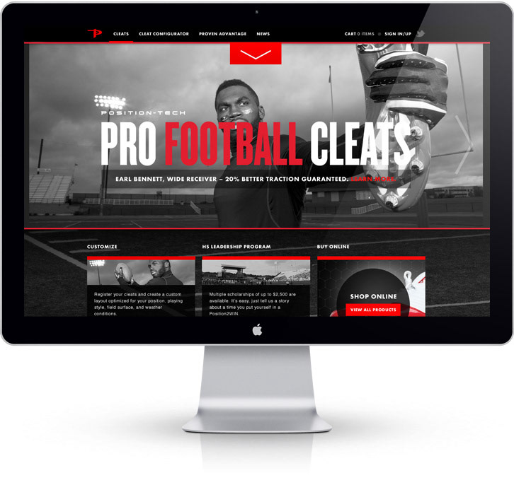 football  dark black and white red chicago sports grayscale bright bright great interactive Web