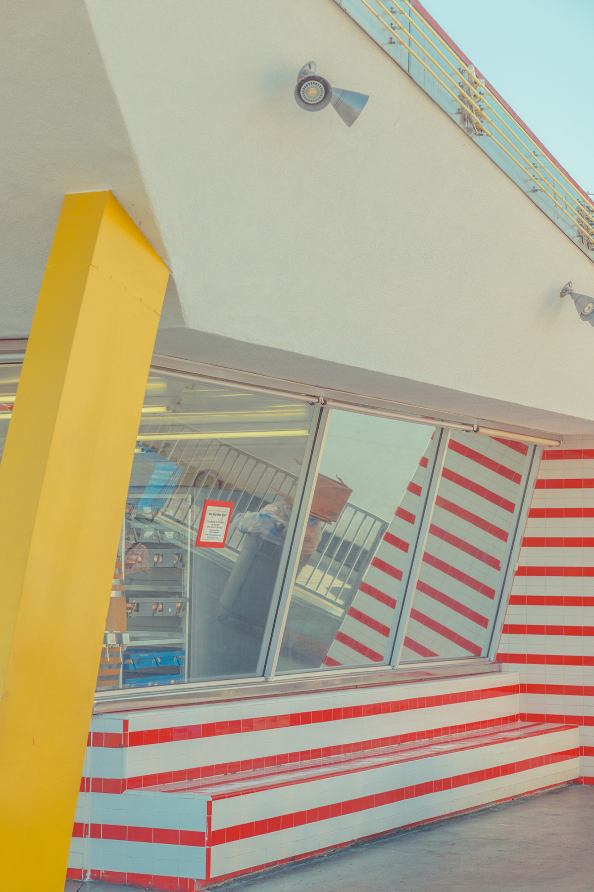 architecture artwork colorful colors franck bohbot McDonalds pictural typography   vintage yellow