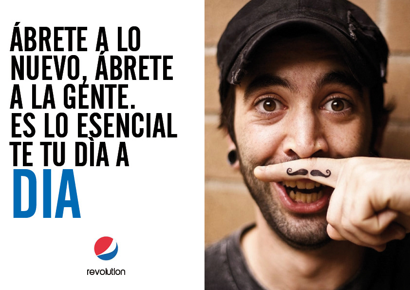 revolution Advertising Campaign rebranding cola creative concept Be Yourself identity brand honesty Transparency Brand Image video commercial freedom Diversity brand values strategy