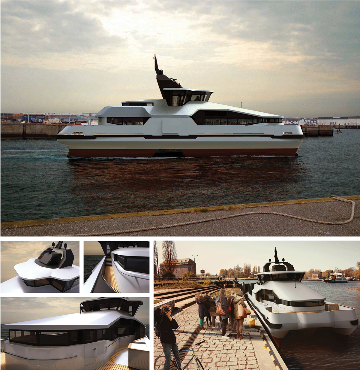 naval architecture passenger ferry ferry naval swath boat yacht design superyacht concept