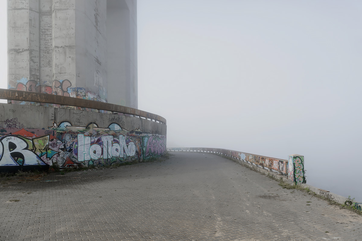 bridge fog architecture photo Photography  grey mood