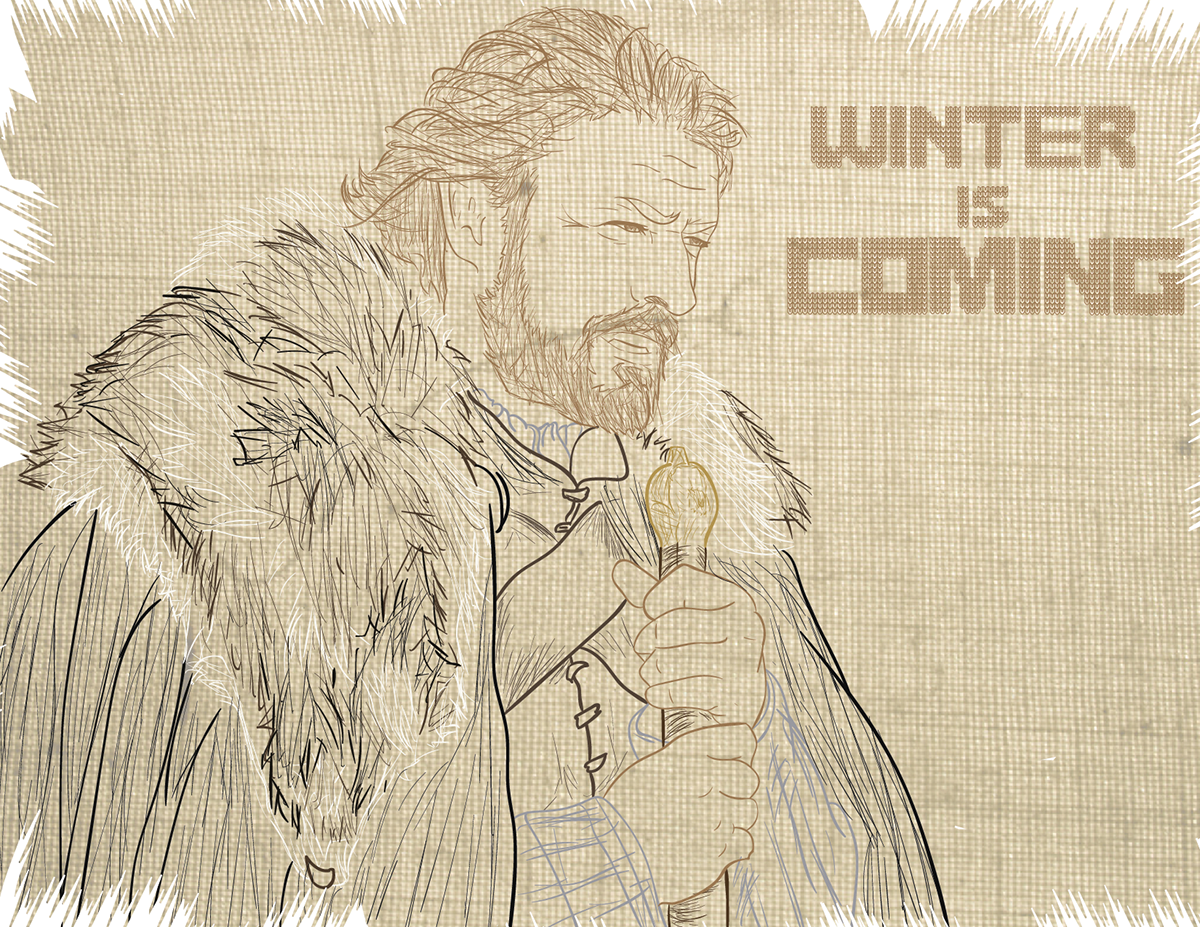 Game of Thrones fabrics tissues ilustracion Jon Snow daenerys targaryen tyrion lannister ned stark