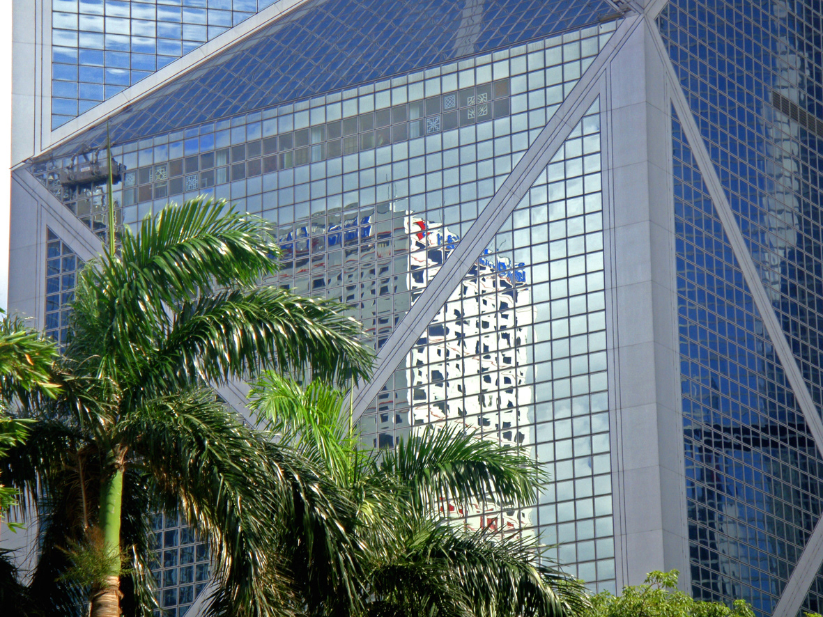 Hong Kong buildings glass city Urban