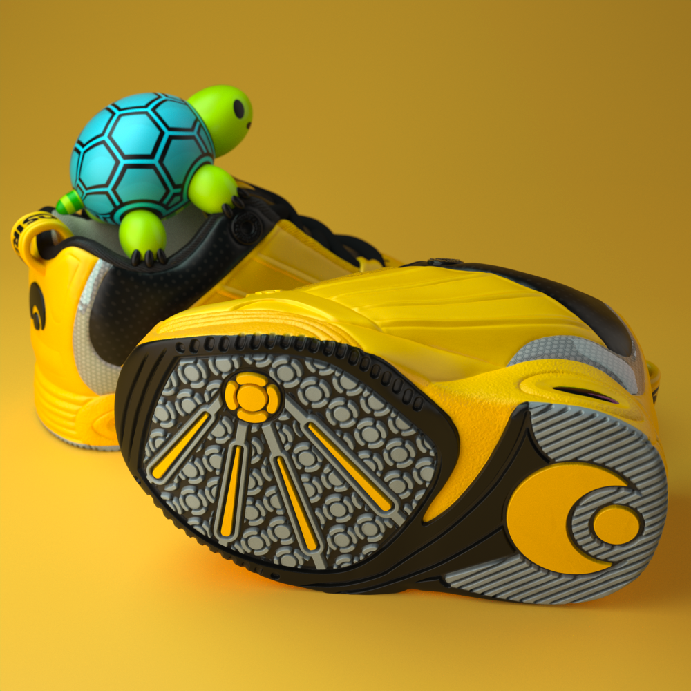Turtly Turtle QuailStudio Amaury Lemal amaury digital sculpture art 3D shoes osiris toy colorful artwork 作品 可愛 cute round shiny Bubbly 烏龜 tortue creation Zbrush Maxwell Illustrator photoshop