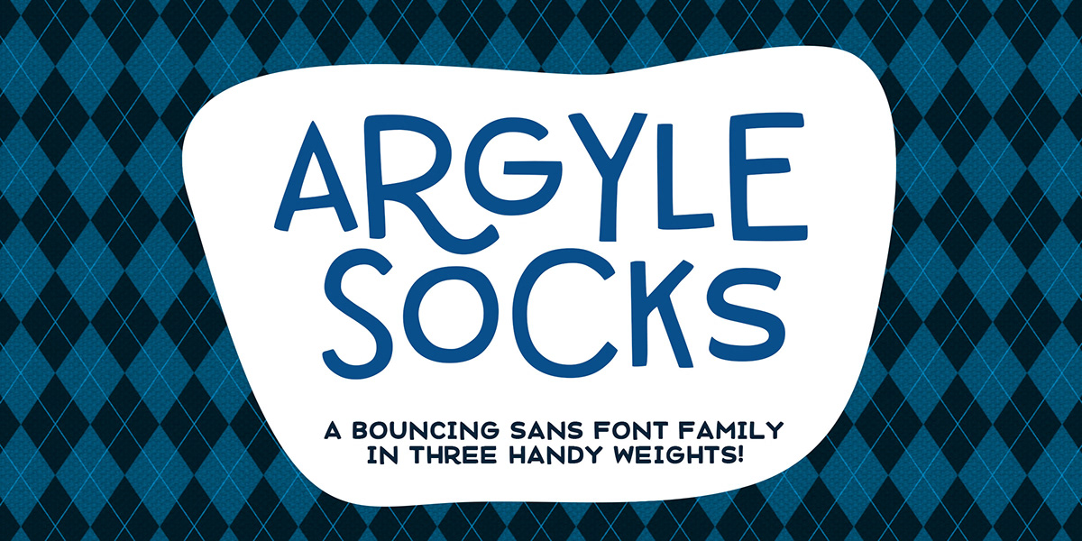 argyle socks font Fun cute Typeface sans-serif modern Hipster clean smooth