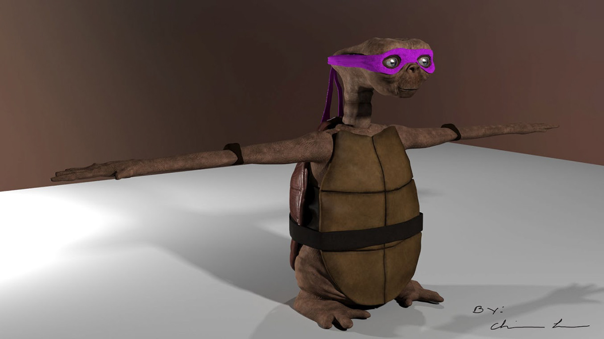 Bert ernie sam crazy Character et ninja Turtle