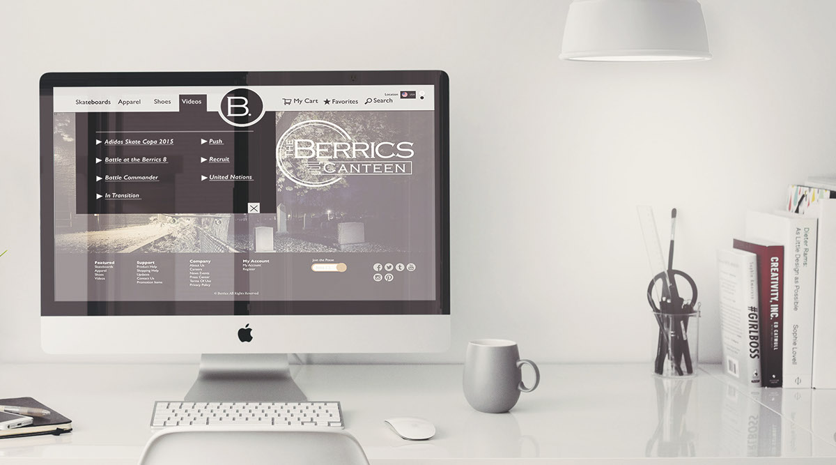 #berrics #website #mockups #ecommerce