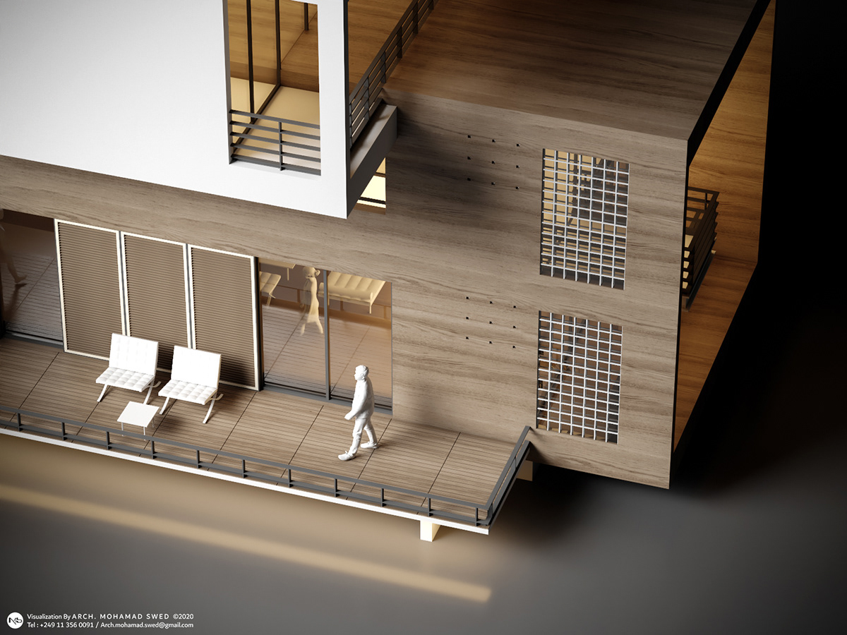 3dmax architecture design Modern Design modern house Modern Villa photoshop Syria vray