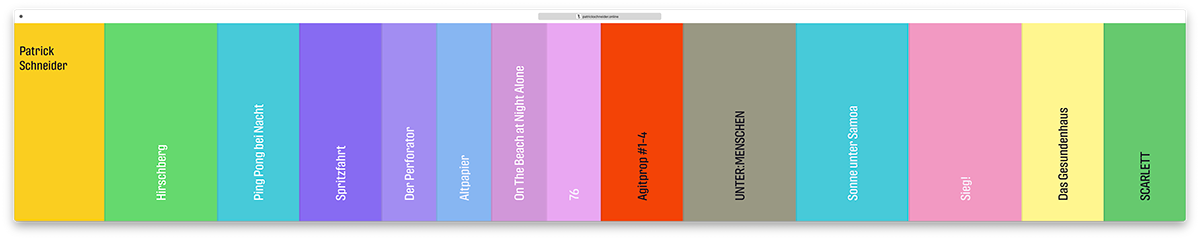 Adobe Portfolio Website literature block color minimal simple