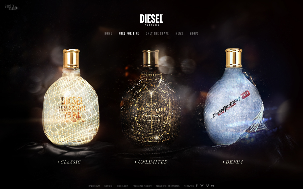 Diesel Fragrance magazine magazin Denim