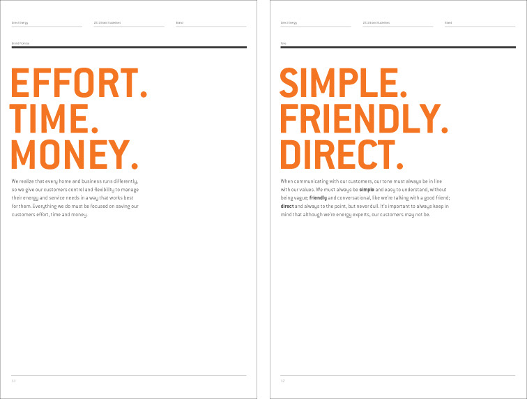 brand guidelines Corporate Identity icons orange