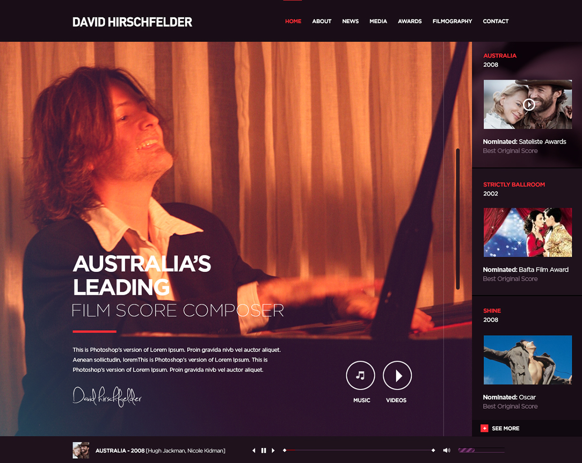 movie Australia Film Score Composer Music Composer David Hirschfelder Responsive Design