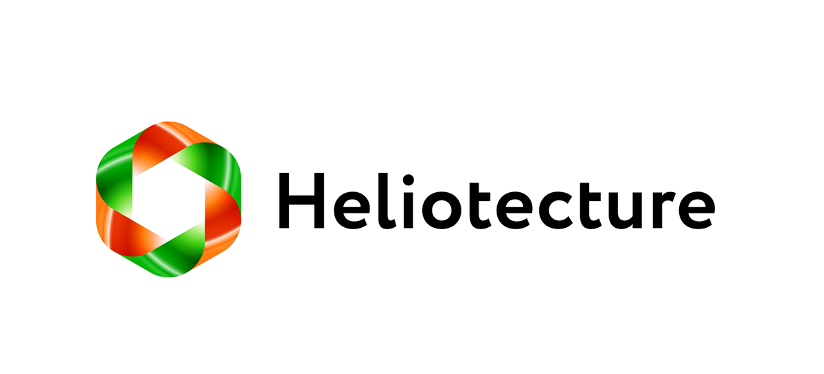 Heliotecture Ecologigal social symbol Logotype