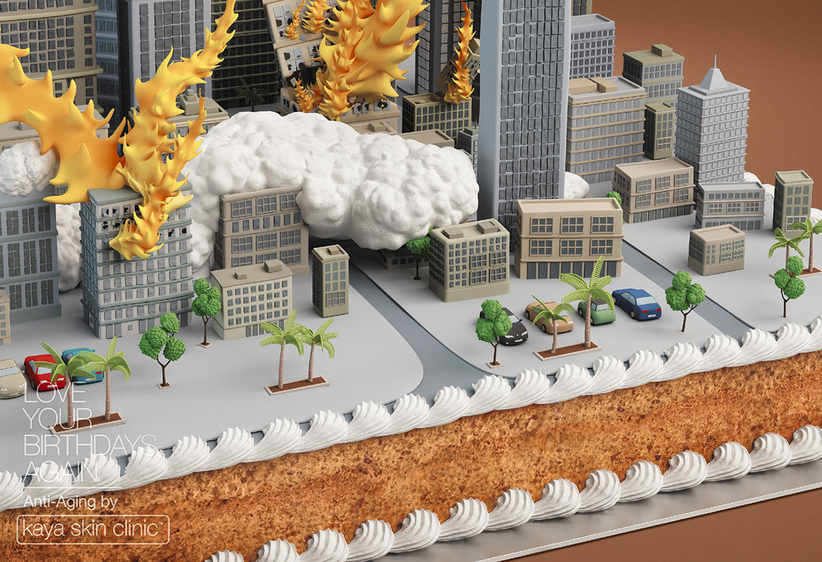 Kaya Skin Clinic 3d modeling 3d art doomsday cakes