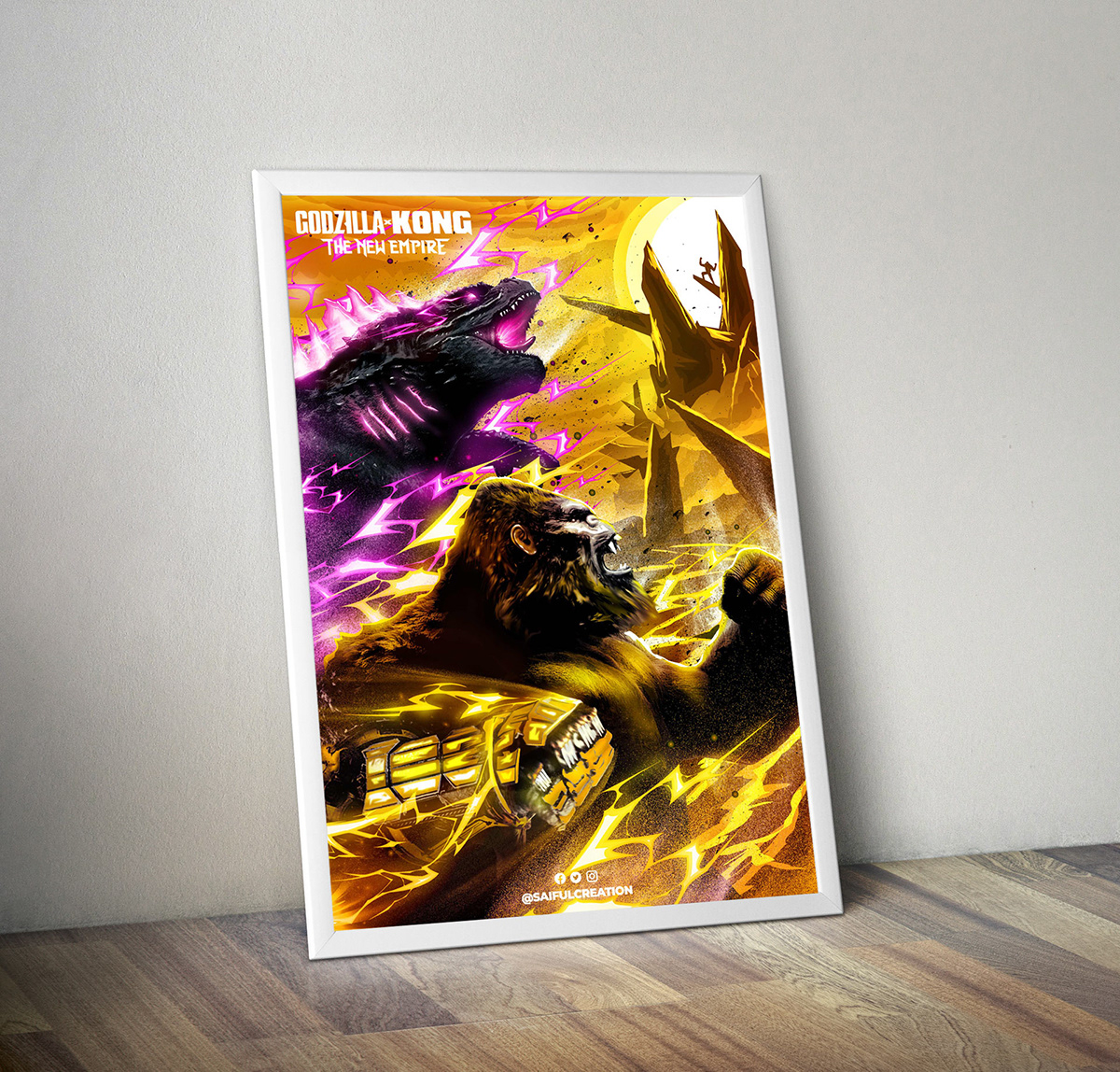movie poster Monsterverse poster art warner bros godzilla monster kaiju gojira Godzilla vs Kong Godzilla x Kong