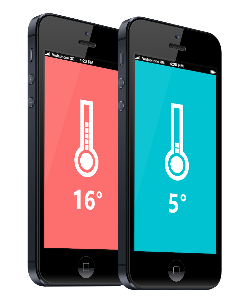 simple metro minimalistic gesture Icon weather time clock timer app ios UI ux temperature dialer