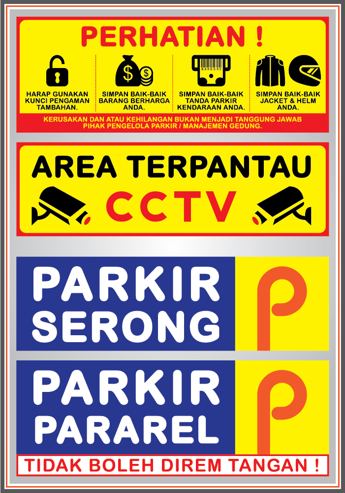 sign Signage parking parkir arrow traffic rambu petunjuk arah rambu petunjuk signboard