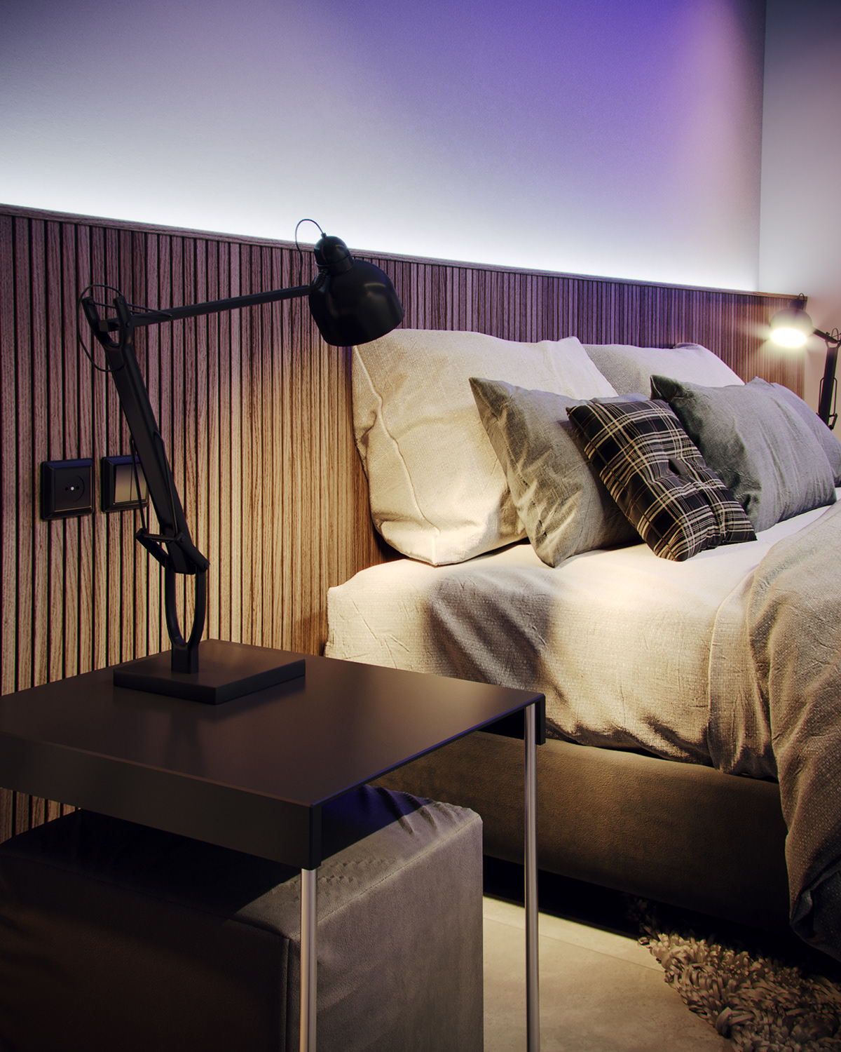3D renders archviz bedroom CGI corona renderer design interior design  interiors Renderings visualization