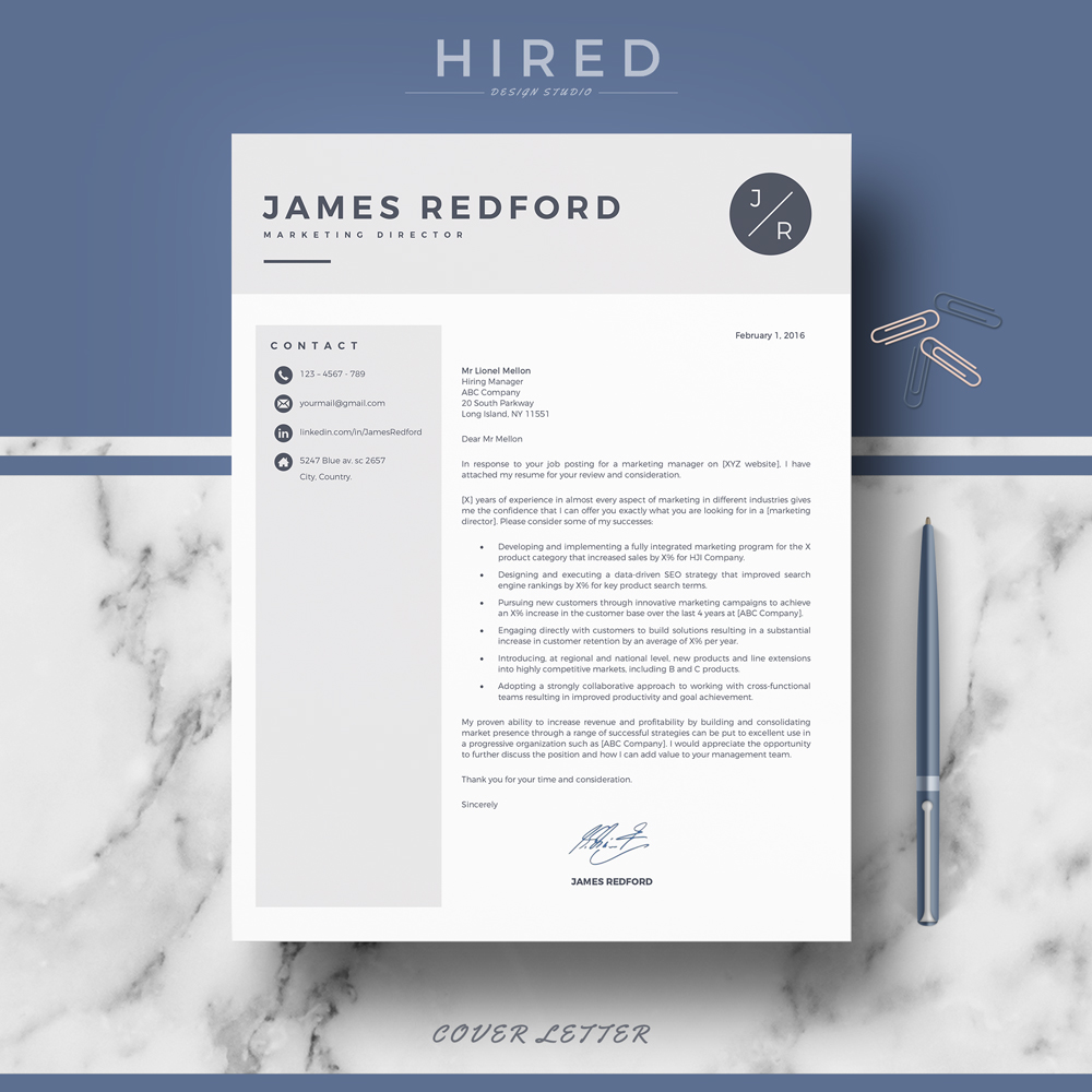 resume for word resume for pages resume template PROFESSIONAL RESUME professional cv cover letter references Modern Resume modern cv Resumes