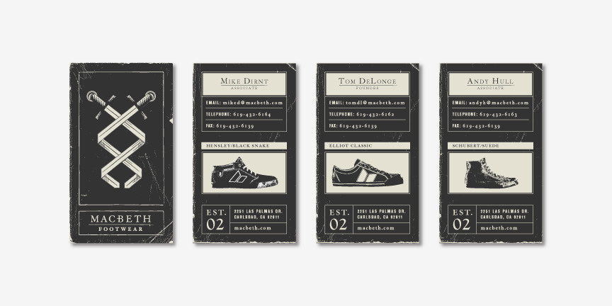 business card shoes texture grunge punk