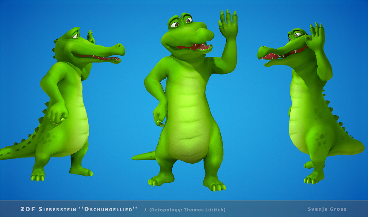 Unreal Engine 3D characterdesign animation  Digital Art  Island siebenstein ZDF Zbrush characters
