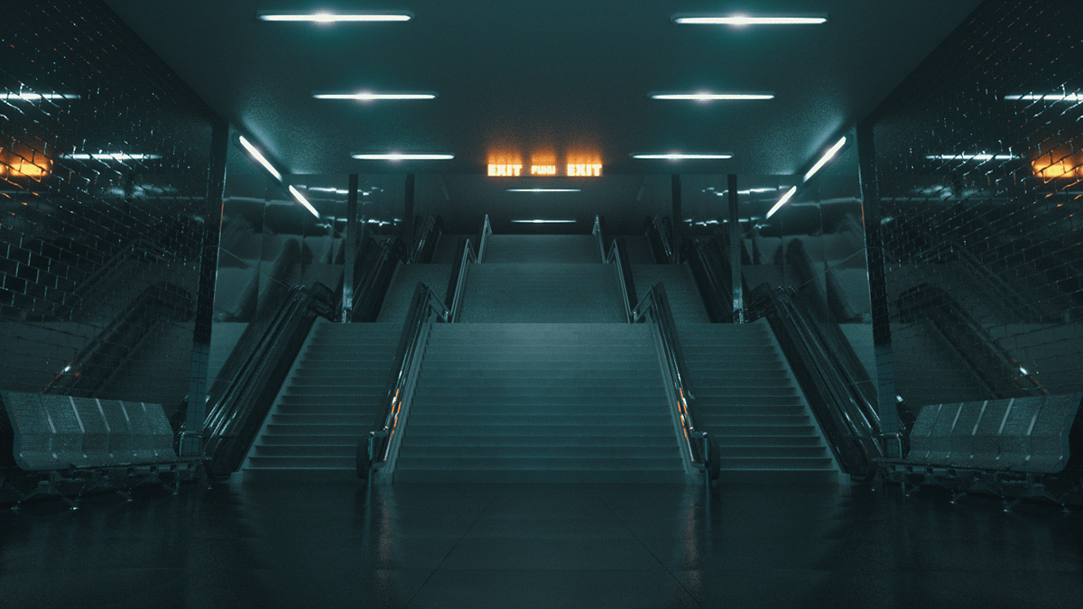 campaign cinema4d design environment motion Nike reel shoes subway visual3d