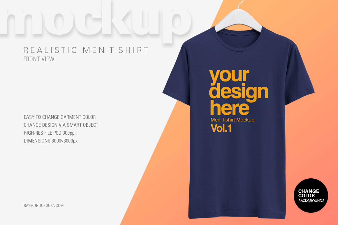 Weiland Recensent Huidige Free Realistic T-Shirt Mockup PSD on Behance