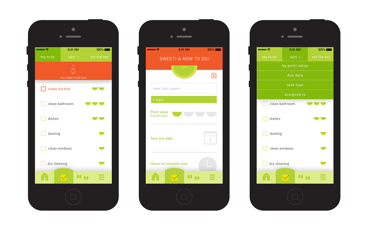 megan daley app design green User Centered Design fresh Fruit vector inspiration sweet