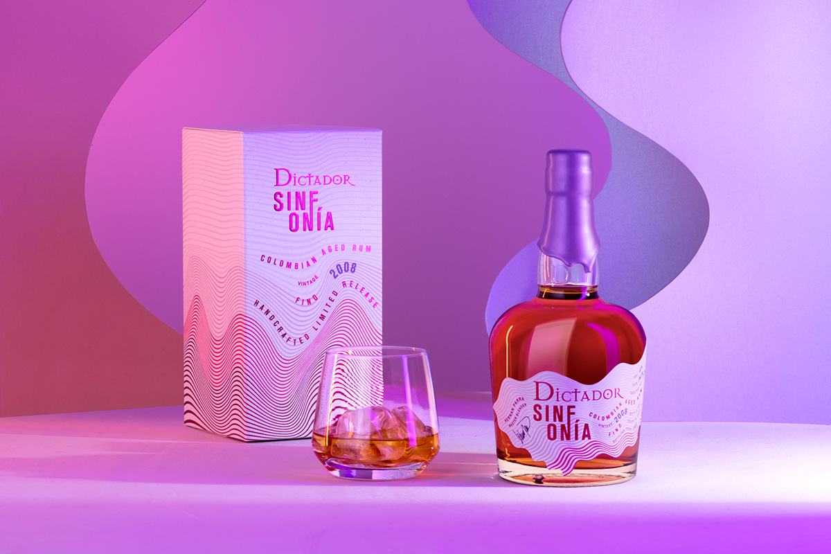 Advertising  alcohol photoshoot pink Product Photography Rum set design  still life waves set design photography