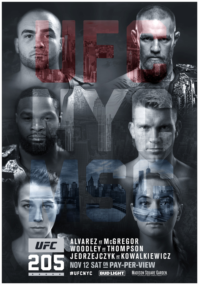 UFC nyc photoshop poster Comps McGregor Championship fighting athletes