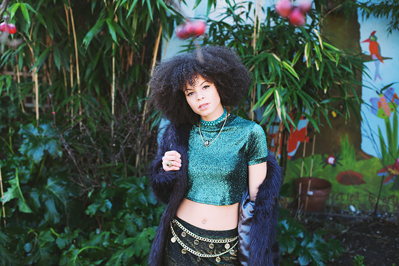 girl green cool wicked model gipsy curly afro