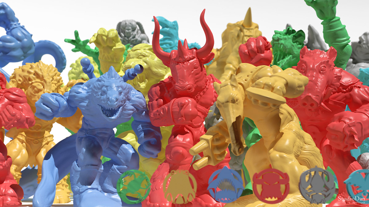 toys design 3d modeling concept design kronox flow pack fantasy flowpack collectibles