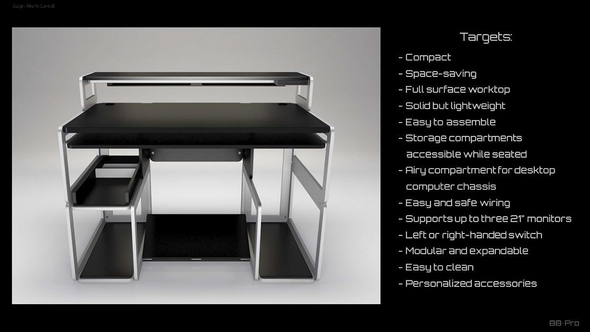 desktop workstation design scrivania home Office furniture