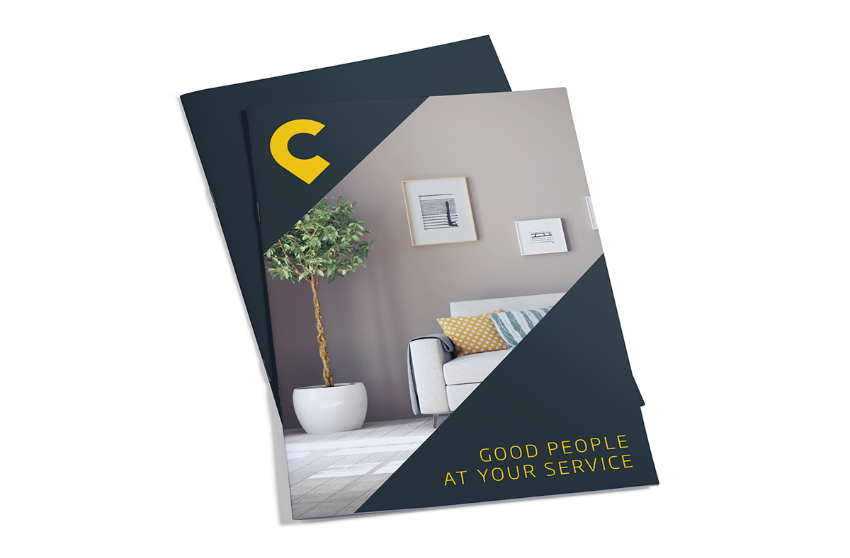minimal brochure real estate Guide print house book presentation
