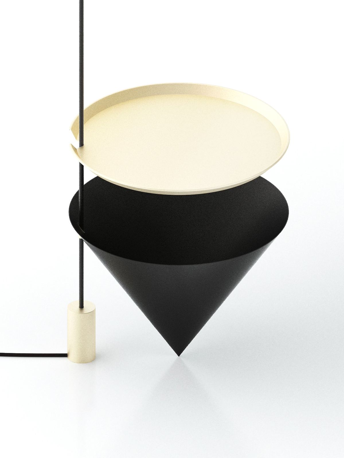 light table lampe table d'appoint Laiton plateau vide poche brass black metal