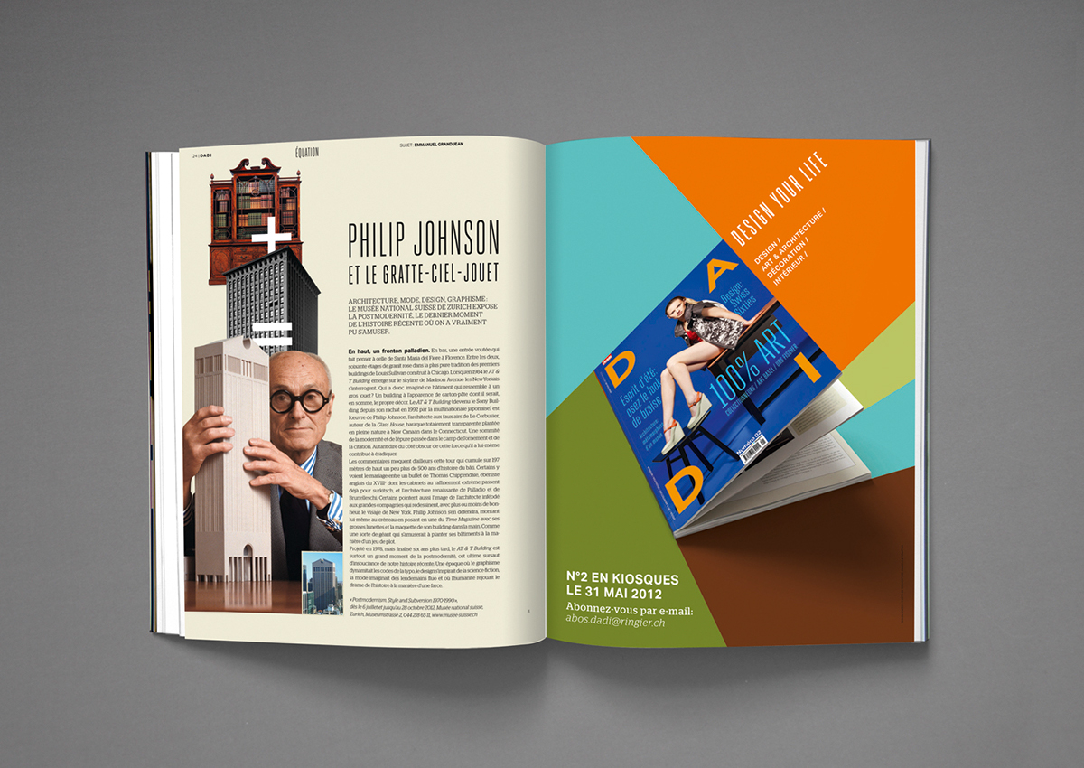 design  architecture art  Magazine  editorial dadi swiss