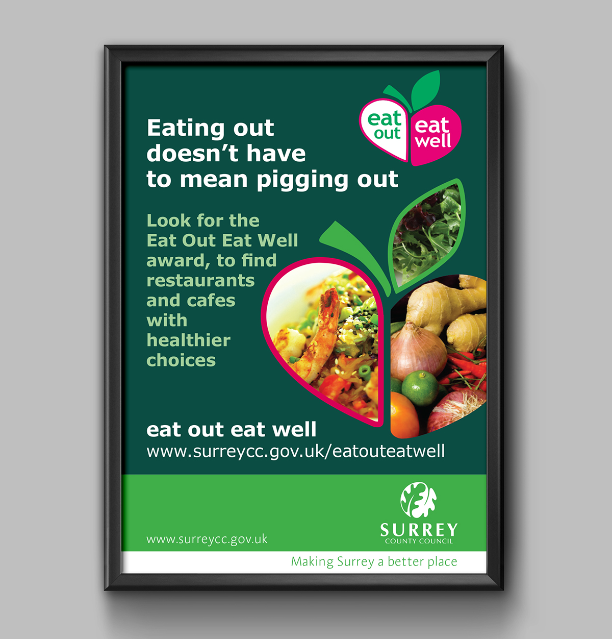 healthy eating branding identity Surrey County Council