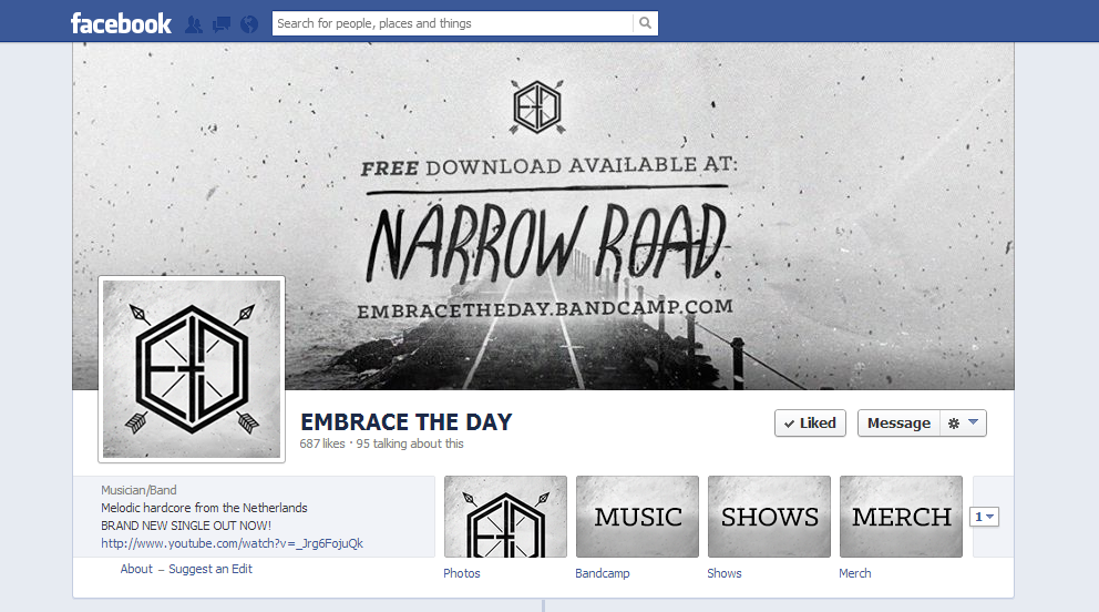 embrace the day narrow road bas ratering Album artwork melodic  hardcore