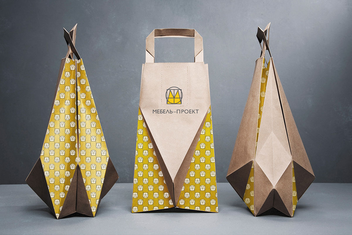 logo Project furniture Style yellow draftsmanship pattern Craft bag